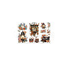 3 Sheets 3 Styles PVC Waterproof Decorative Stickers DIY-WH0404-278-8
