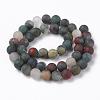 Natural African Bloodstone Beads Strands G-P295-05-8mm-2