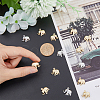20Pcs 2 Color Brass Charms KK-HY0001-42-3
