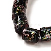 Handmade Dichroic Foil Glass Beads Strands DICH-U001-09I-3