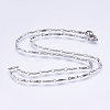 304 Stainless Steel Chain Necklaces STAS-P164-08P-1