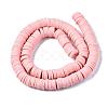 Flat Round Handmade Polymer Clay Beads CLAY-R067-10mm-18-2