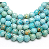 Natural Gemstone Hemimorphite Round Beads Strands G-L145-14mm-01-3