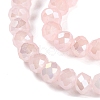 Baking Electroplate Glass Beads Strands DGLA-A039-J10mm-B14-3