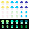 30Pcs 2 Styles Luminous Resin Mushroom Ornament RESI-TA0004-04B-1
