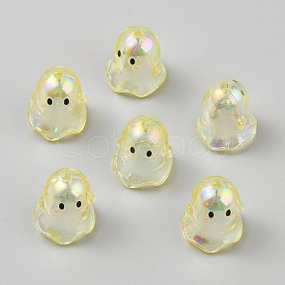 Transparent Acrylic Bead Caps TACR-WH0021-20D-1