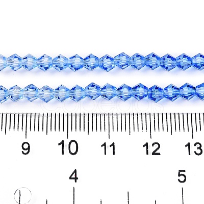 Gradient Color Baking Paint Glass Bead Strands LS-DGLA-A039-T4mm-A020-1