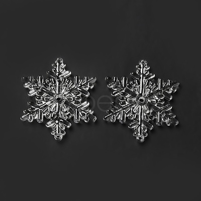 Transparent Acrylic Connector Charms TACR-FS0001-40-1