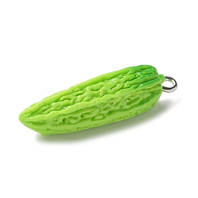 Resin Iron Pendants RESI-D280-10-1