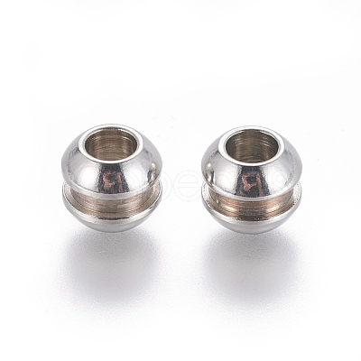 Tarnish Resistant 202 Stainless Steel Beads STAS-E464-19P-1