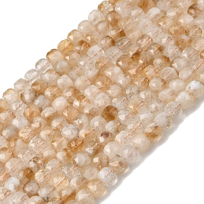 Natural Citrine(Heated) Beads Strands G-A267-A01-01-1