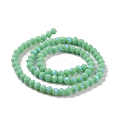 Electroplate Glass Beads Strands EGLA-A034-P2mm-B22-1