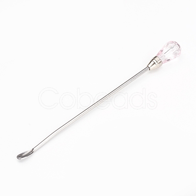 Iron Pigment Stirring Rod Spoon AJEW-WH0113-90C-1