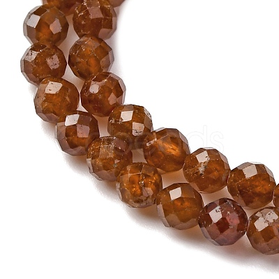 Natural Garnet Beads Strands G-C226-B01-4mm-1