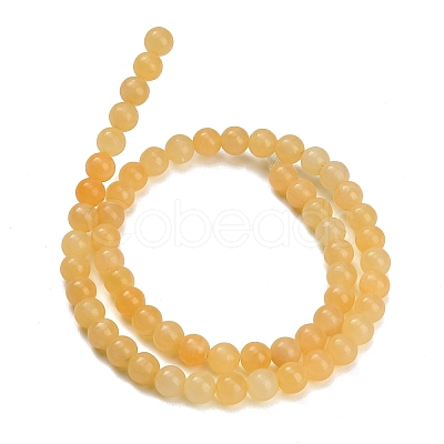 Natural Yellow Calcite Beads Strands GG-CBAA3AB-02-6mm-1