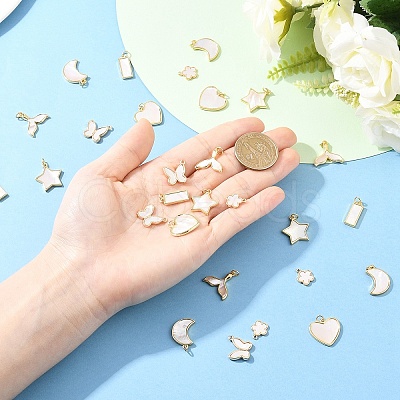 2Pcs Natural Shell Heart Pendants KK-YW0003-73-1
