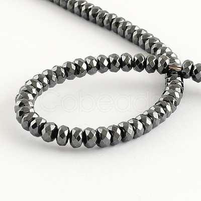 Grade A Non-magnetic Synthetic Hematite Beads Strands G-R211-23-1