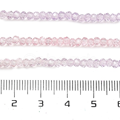 Transparent Painted Glass Beads Strands DGLA-A034-T1mm-A05-1