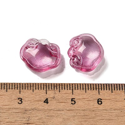 Transparent Glass Pendants GLAA-D025-08H-1