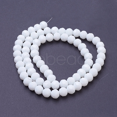 Faceted(32 Facets) Glass Beads Strands EGLA-J042-8mm-26-1