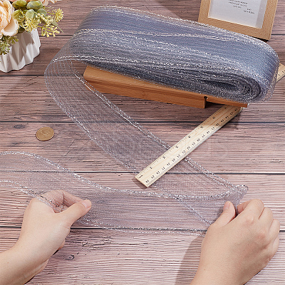 Polyester Mesh Fabric DIY-WH0671-002B-1