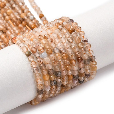 Natural Rutilated Quartz Beads Strands G-D314-A01-2mm-1