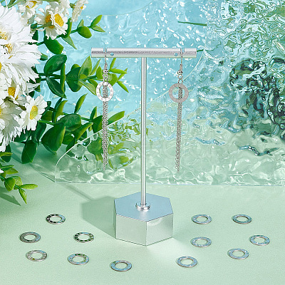 30Pcs 304 Stainless Steel Linking Rings STAS-UN0046-57-1