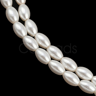 Electroplated Shell Pearl Beads Strands BSHE-H113-06C-06-1