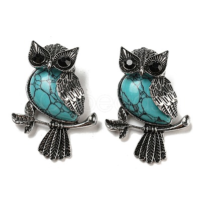 Synthetic Turquoise Dyed Pendants G-H308-01AS-05-1