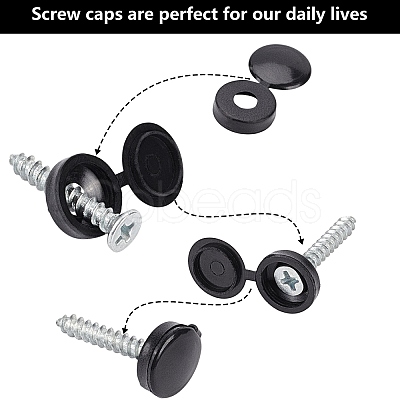 Plastic Hinged Screw Covers DIY-PH0027-87-1