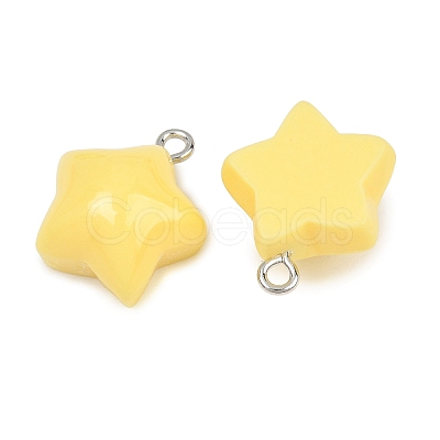 Opaque Resin Pendants RE-CBAF00C-11C-1