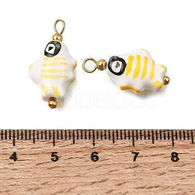 Handmade Porcelain Pendants PR-CBA0027-03G-01-1