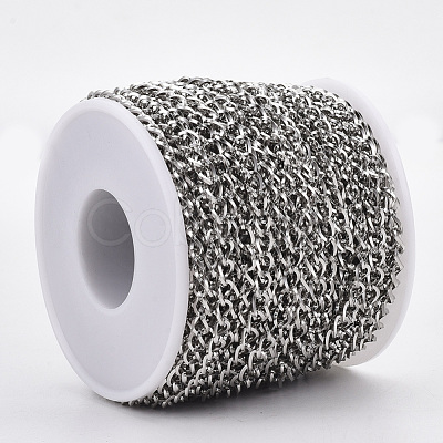 Tarnish Resistant 304 Stainless Steel Curb Chains STAS-R100-17-1