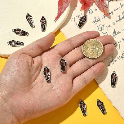 Alloy Enamel Pendants ENAM-CJC0021-01-1
