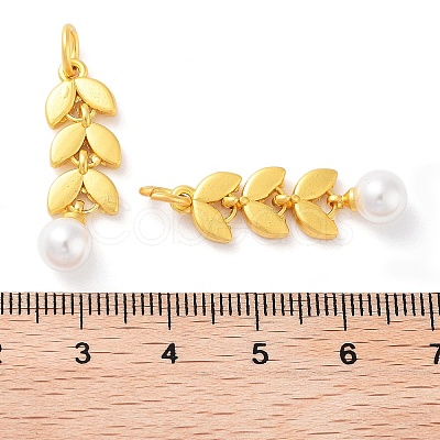 Alloy ABS Bead Pendants PALLOY-A008-06MG-1