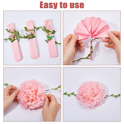 2Pcs Paper Garlands Party Decorations AJEW-WH0752-354A-1
