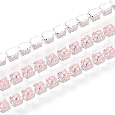 Iron & ABS Imitation Pearl Cup Chains CH-T007-01A-09-1