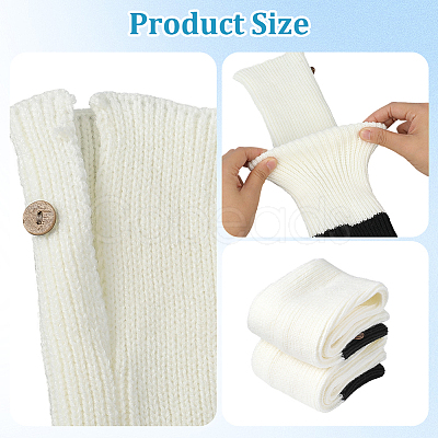 Acrylic Fibers Socks for Women AJEW-WH20060-48D-1