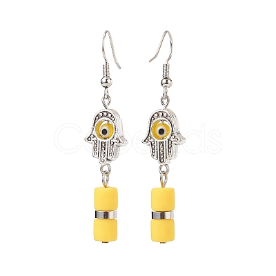 Evil Eye Handmade Lampwork Earring & Bracelet Sets SJEW-JS01250-1