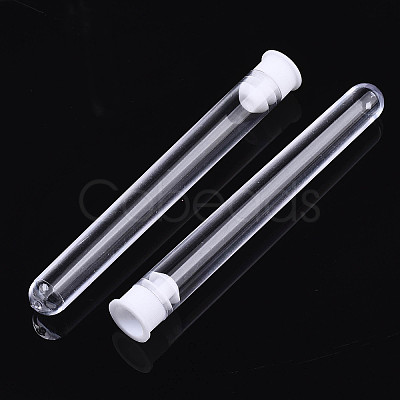 Clear Tube Plastic Bead Containers C065Y-02-1