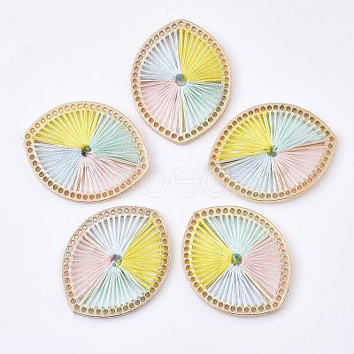 Four-color Polyester Thread Woven Pendants FIND-S319-02-1