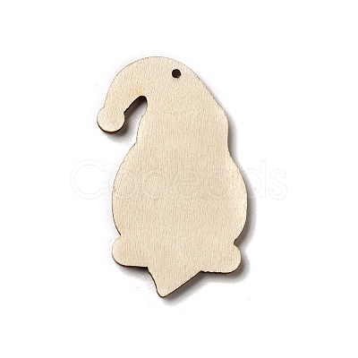 Christmas Single Face Printed Wood Big Pendants WOOD-H102-01C-1