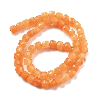 Natural Quartz Imitation Orange Aventurine Beads Strands G-C179-B17-01-1