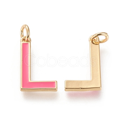 Brass Enamel Pendants KK-R139-01L-1