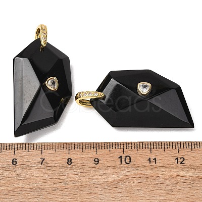Natural Obsidian Pendants GG-CBA51ED-04G-05-1