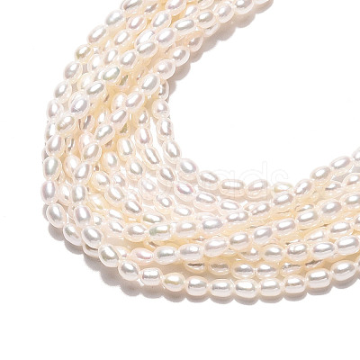 Natural Cultured Freshwater Pearl Beads Strands PEAR-N024-02-4AB-1