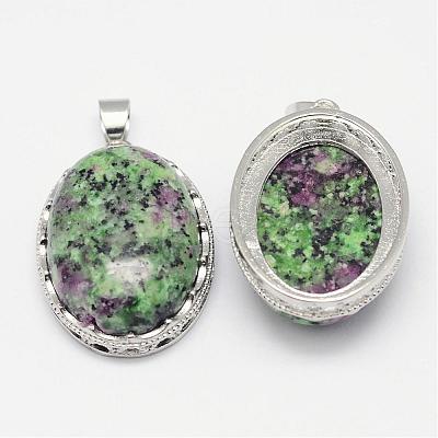 Natural Ruby in Zoisite Pendants G-D851-31-1