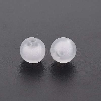 Frosted Acrylic Beads FACR-Q006-8mm-01-1