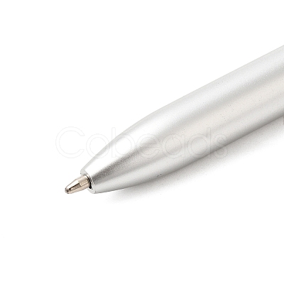 Raw Natural Yellow Quartz Chip on Top Ball-Point Pen AJEW-G063-01G-1