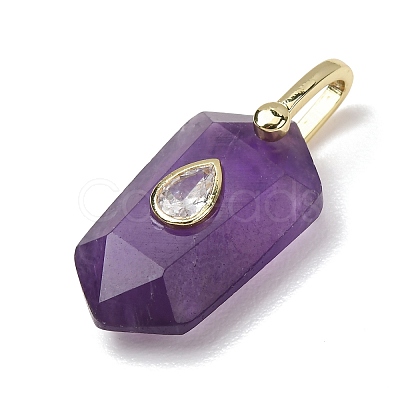 Natural Amethyst Pendants GG-CBA5FCC-01G-10-1